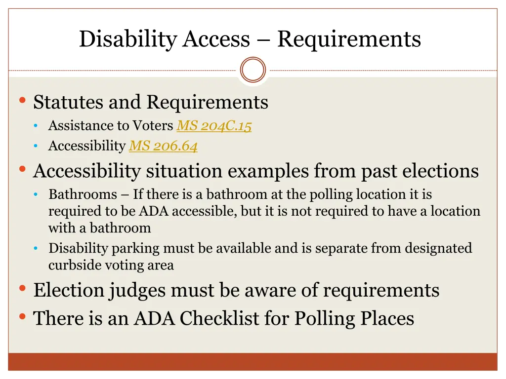 disability access requirements