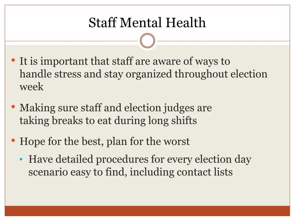 staff mental health