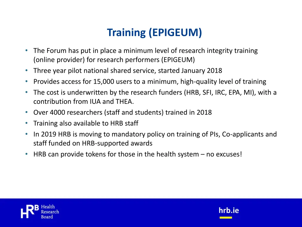 training epigeum