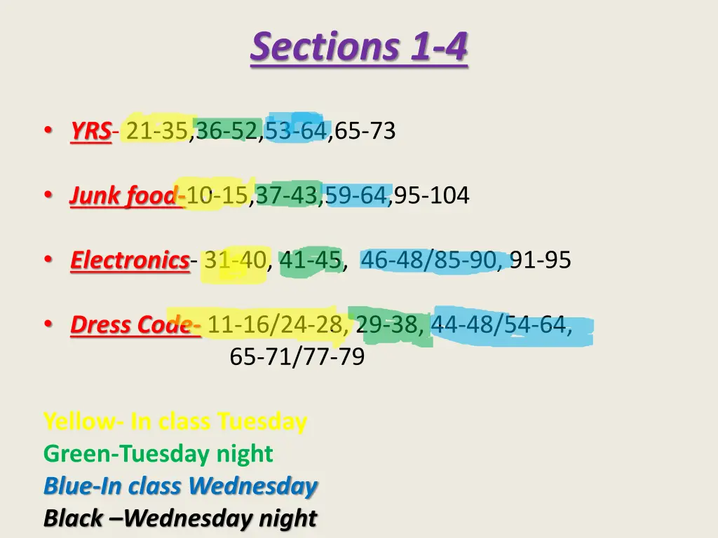 sections 1 4