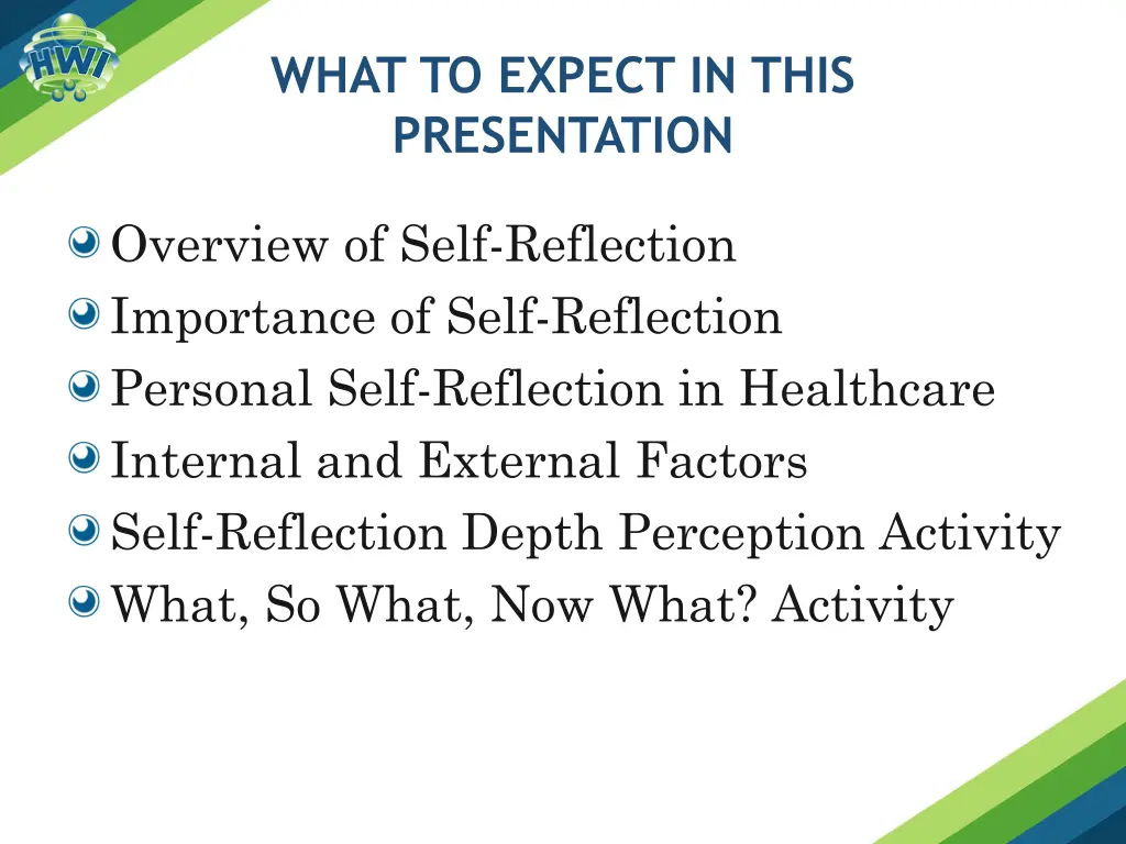 what to expect in this presentation