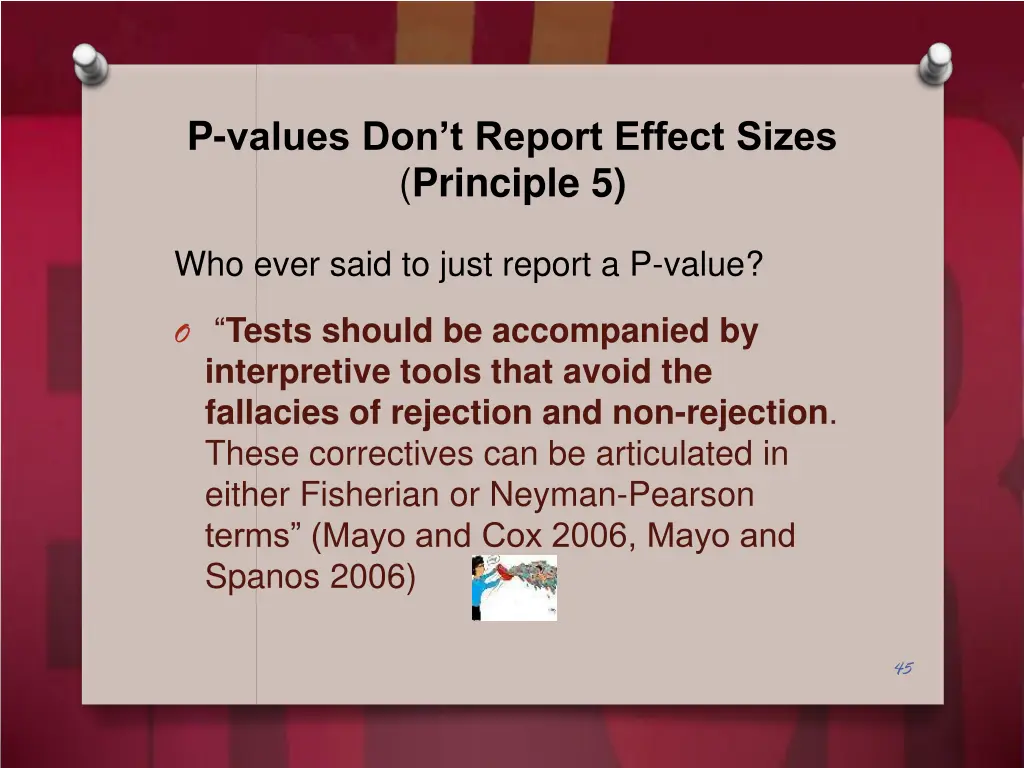 p values don t report effect sizes principle 5