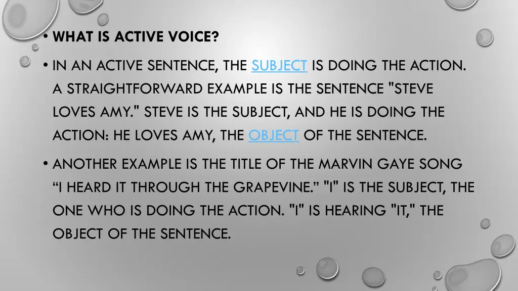 what is active voice