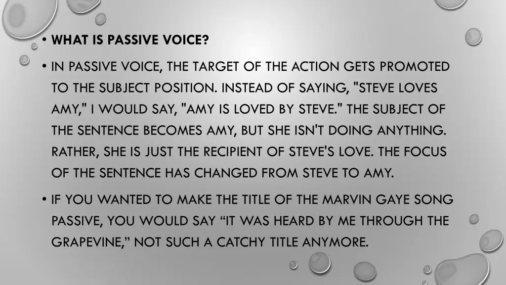 what is passive voice