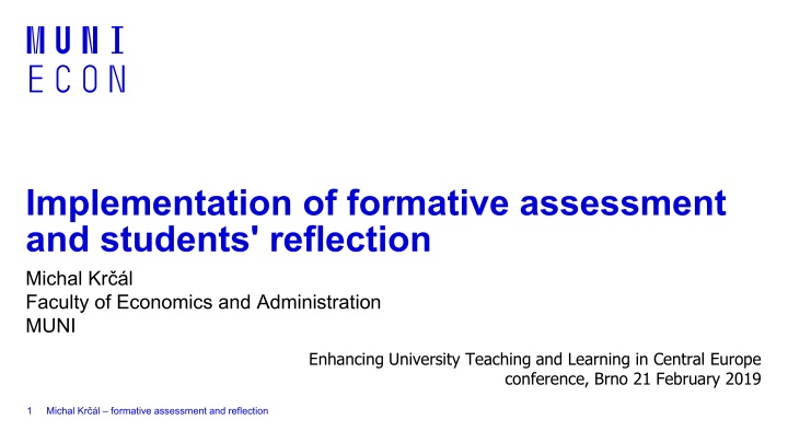 implementation of formative assessment