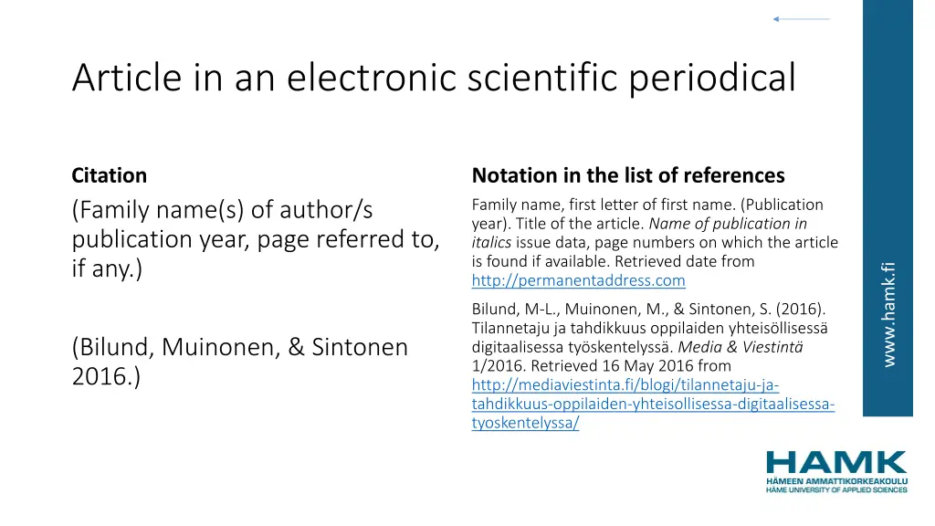 article in an electronic scientific periodical