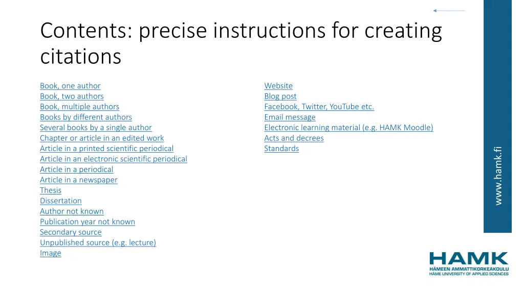 contents precise instructions for creating