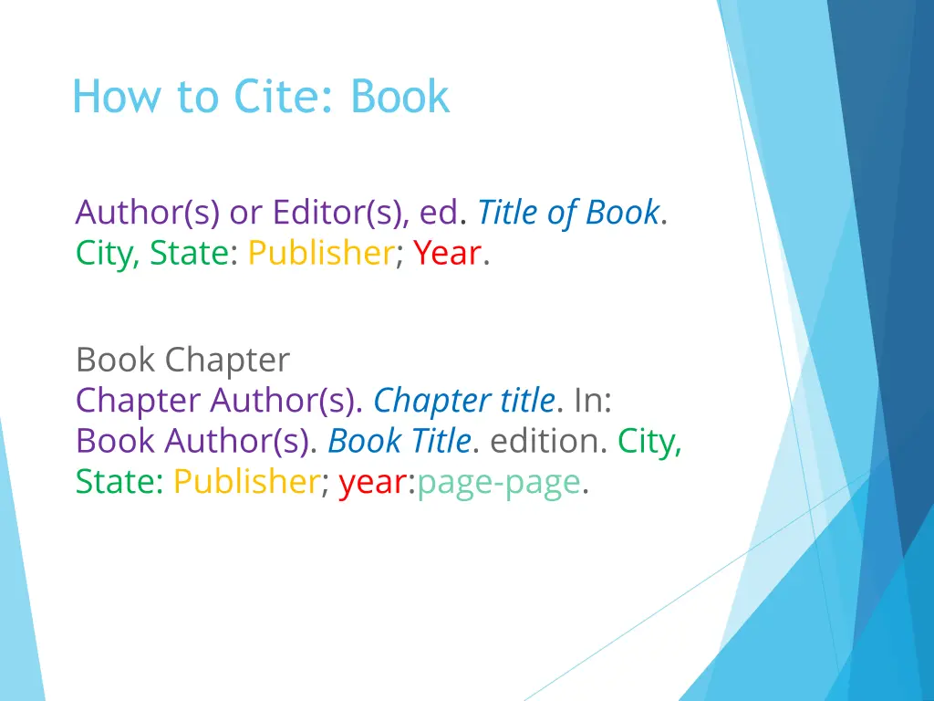 how to cite book