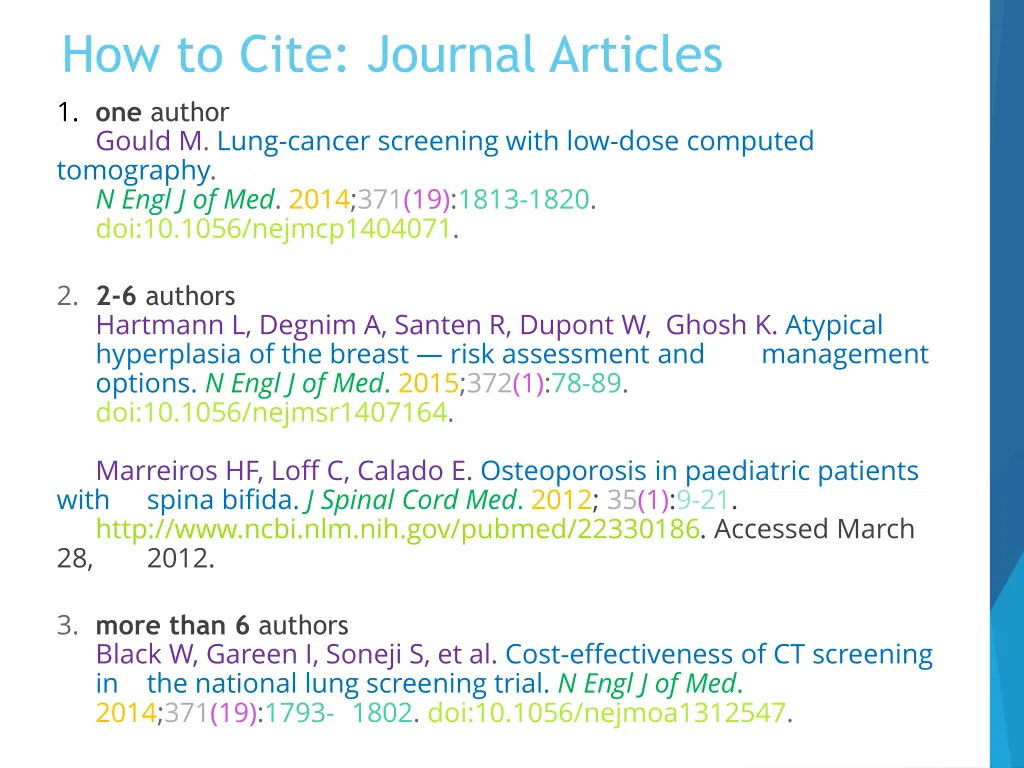 how to cite journal articles 1 one author gould