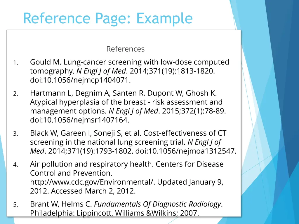 reference page example