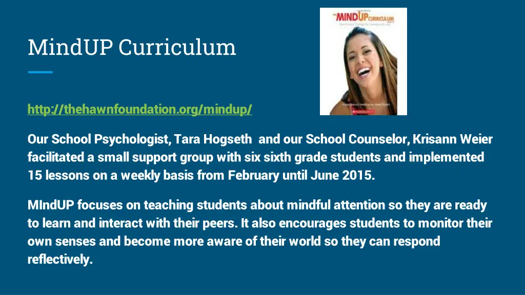 mindup curriculum