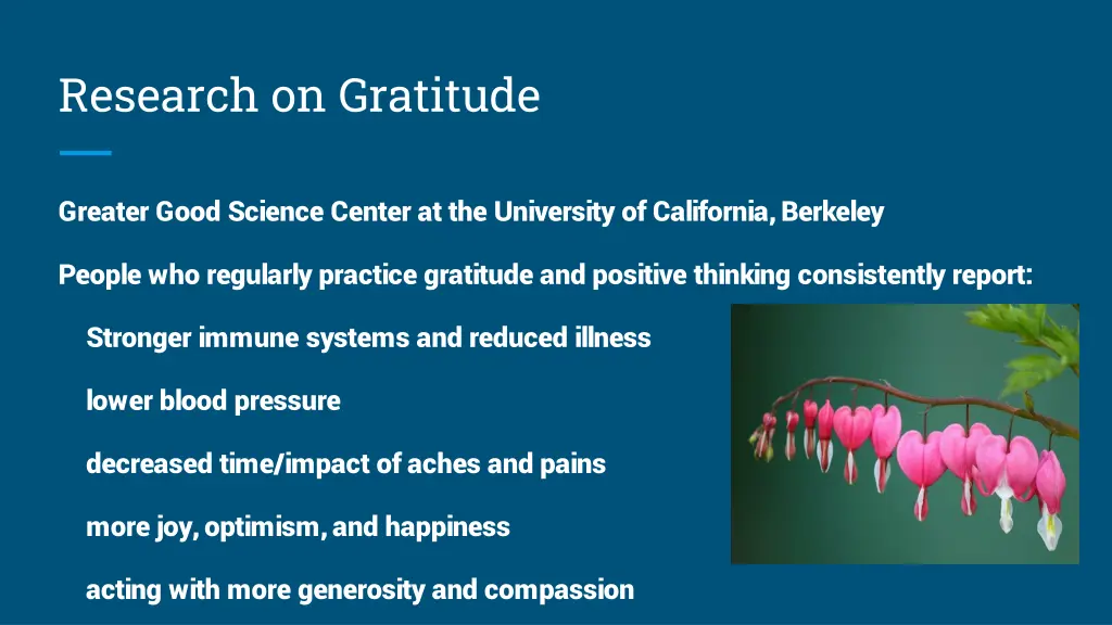 research on gratitude