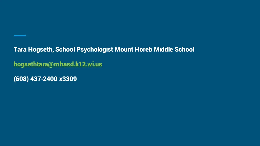 tara hogseth school psychologist mount horeb