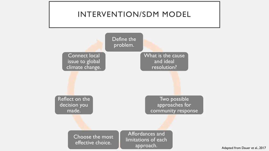 intervention sdm model