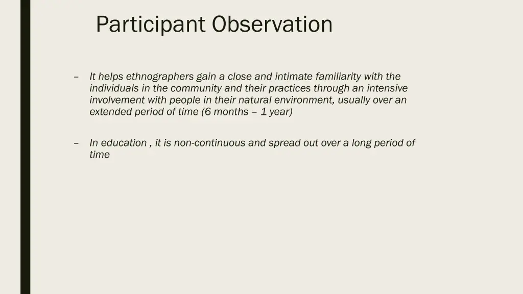 participant observation