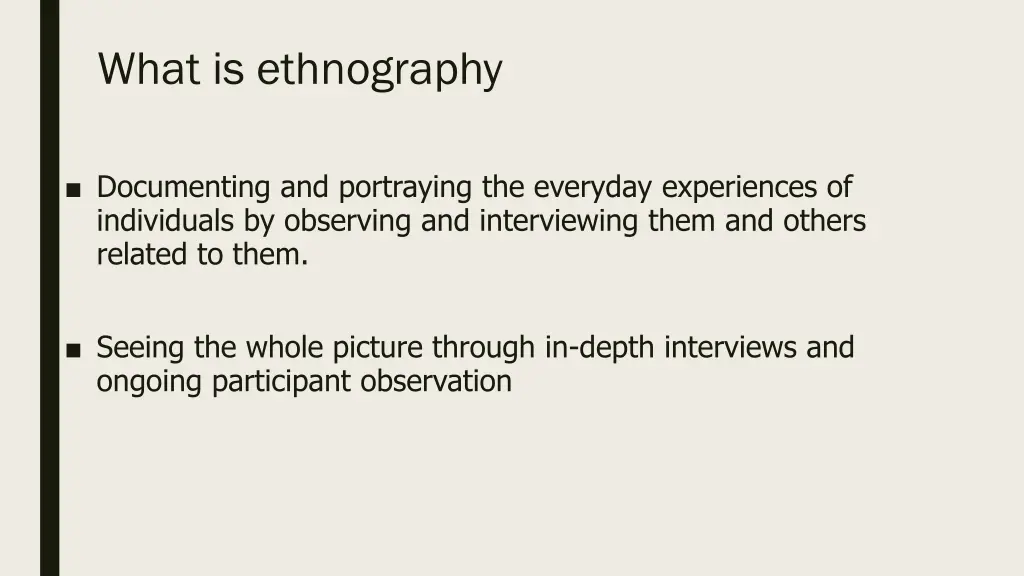 what is ethnography