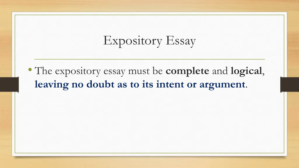 expository essay