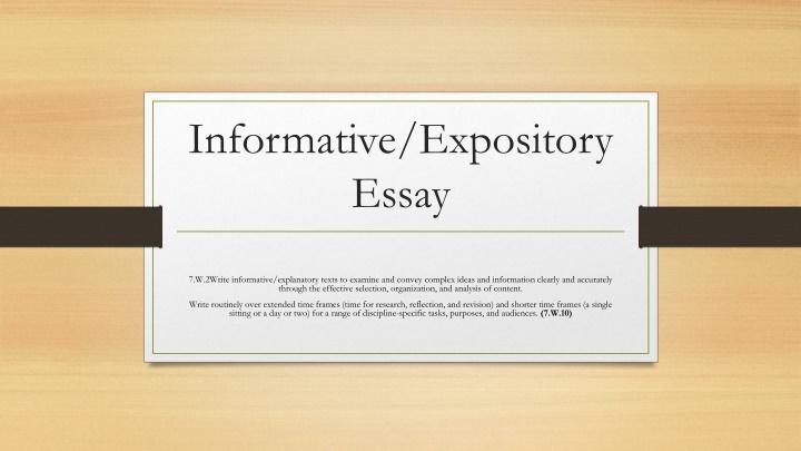 informative expository essay