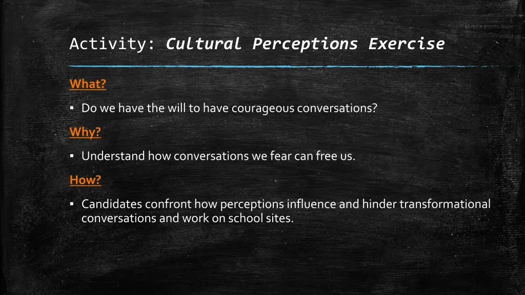 activity cultural perceptions exercise