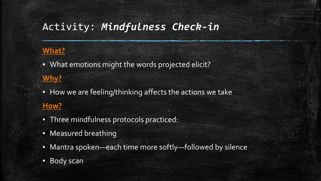 activity mindfulness check in