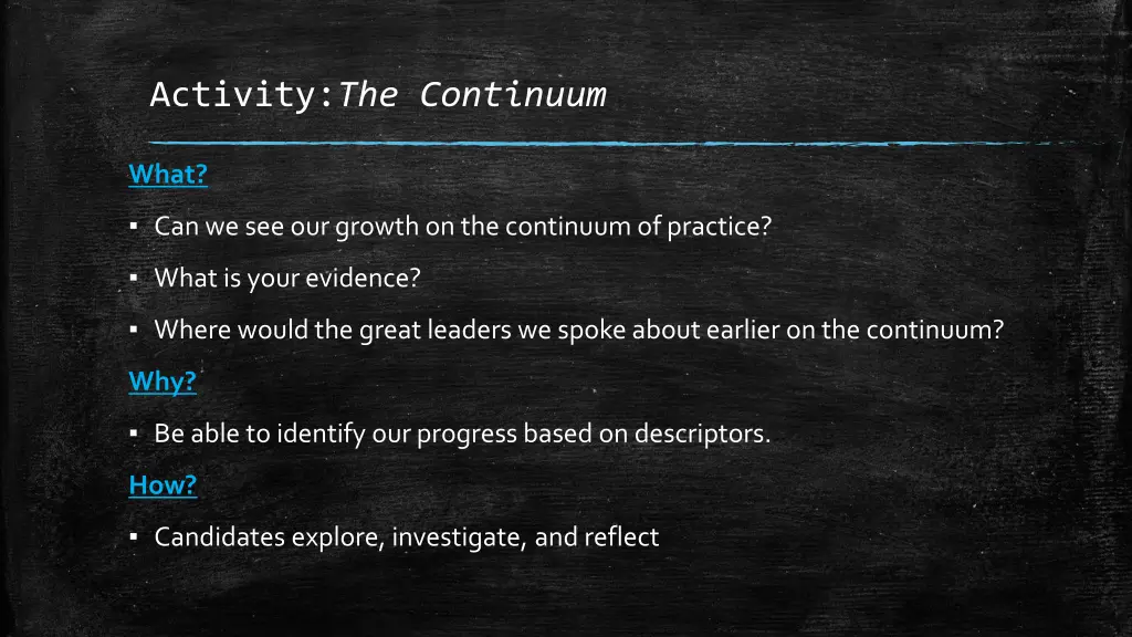 activity the continuum 1