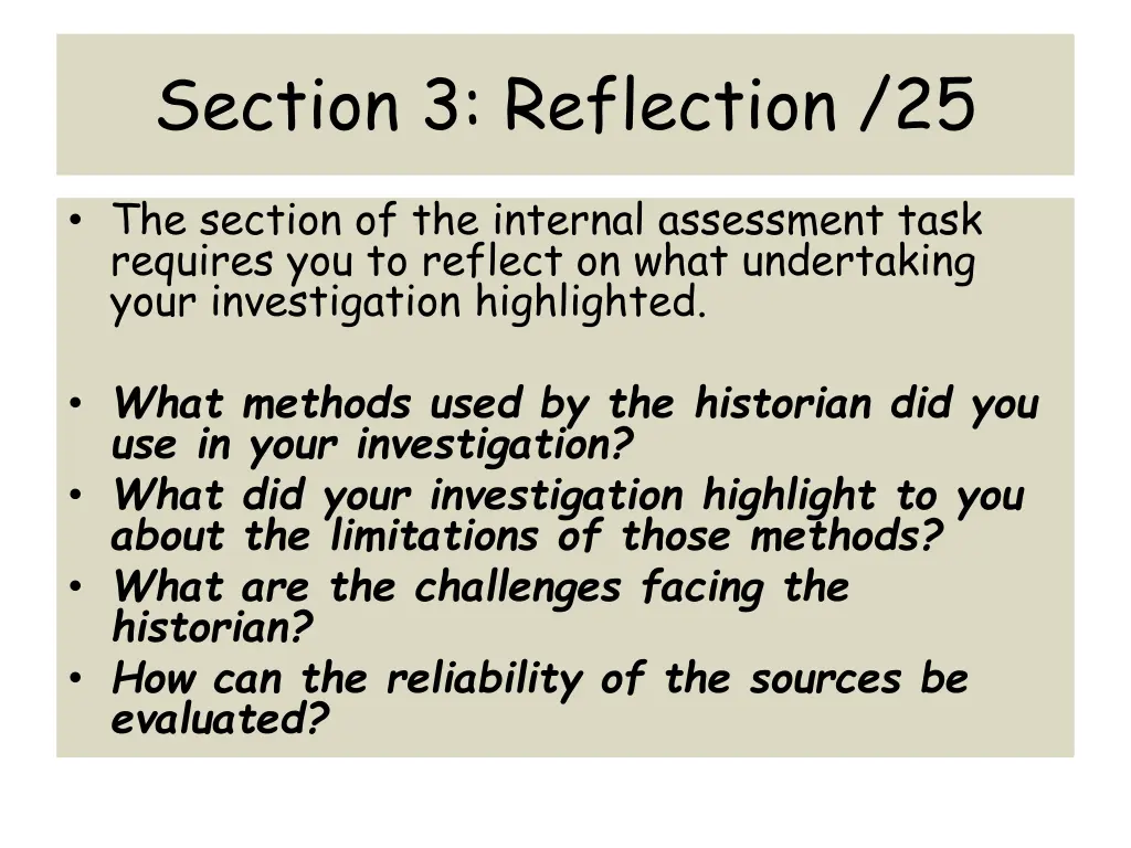 section 3 reflection 25