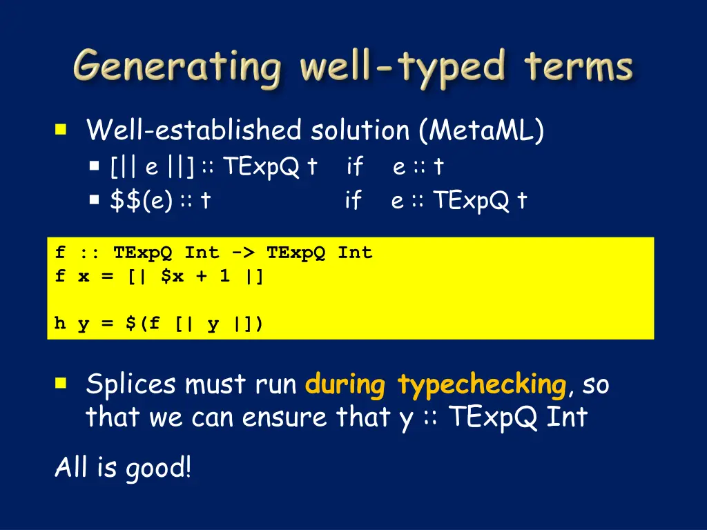 well established solution metaml e texpq 1