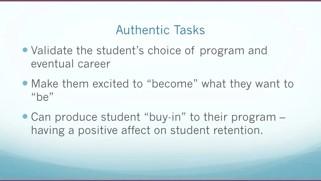 authentic tasks