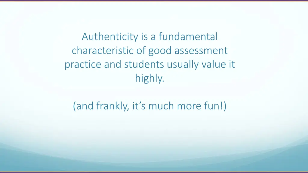 authenticity is a fundamental characteristic