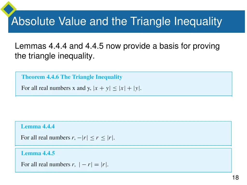 absolute value and the triangle inequality 2