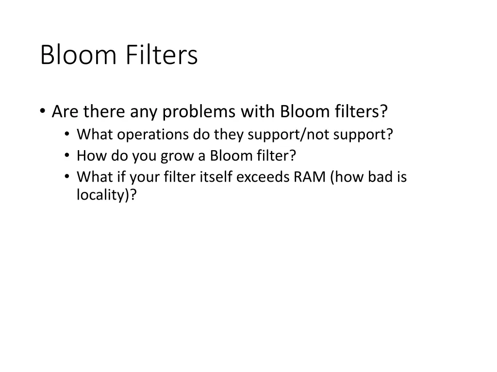 bloom filters