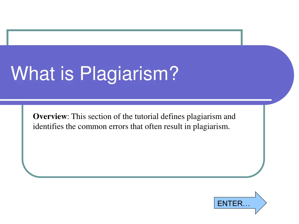 what is plagiarism