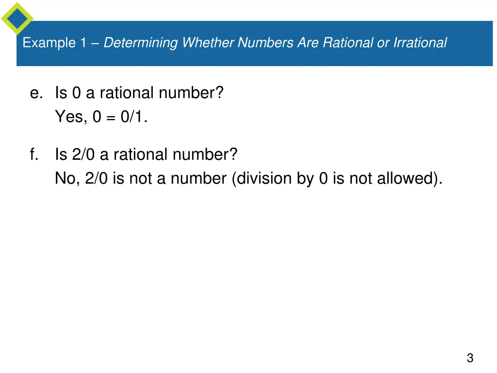 example 1 determining whether numbers 1