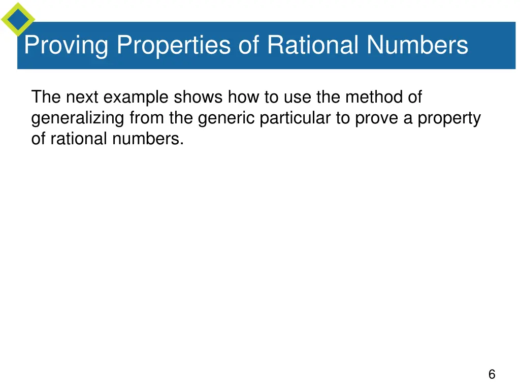 proving properties of rational numbers