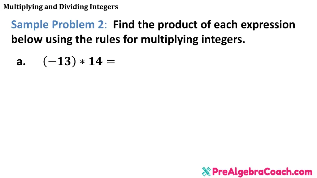 multiplying and dividing integers 11