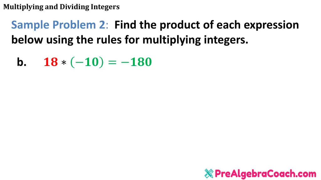 multiplying and dividing integers 14