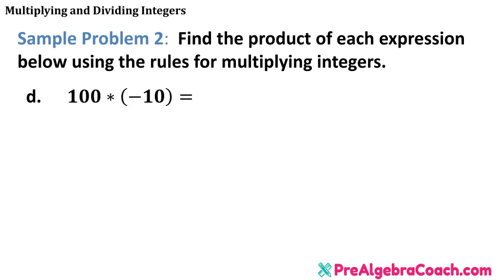 multiplying and dividing integers 17