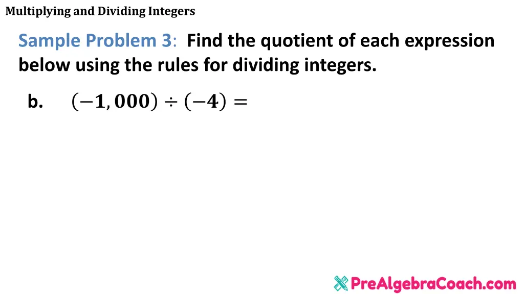 multiplying and dividing integers 23