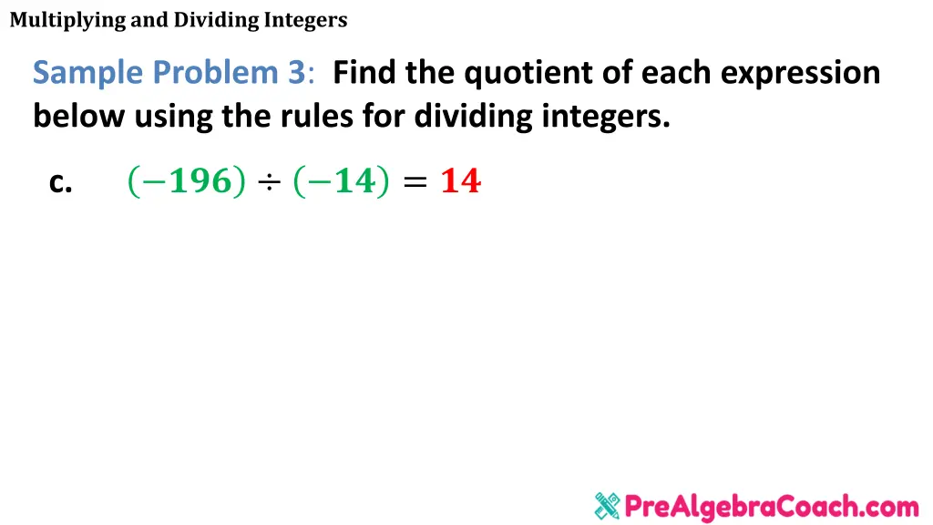 multiplying and dividing integers 26