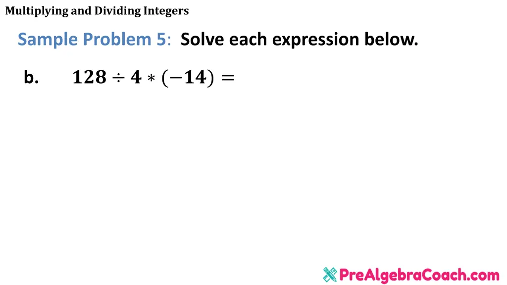 multiplying and dividing integers 39