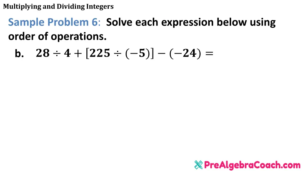 multiplying and dividing integers 45