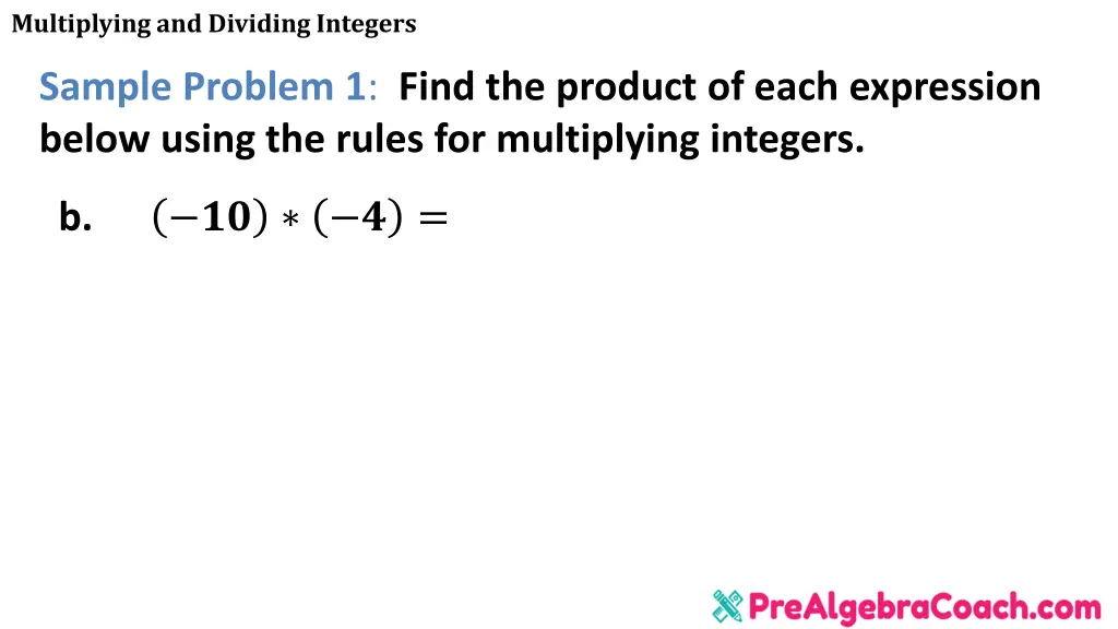 multiplying and dividing integers 5