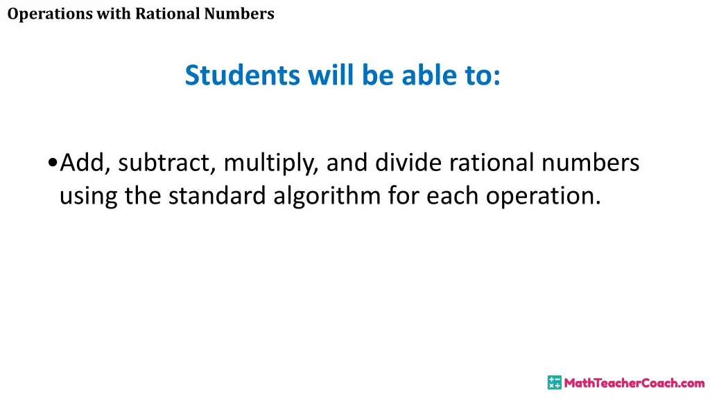 operations with rational numbers 1