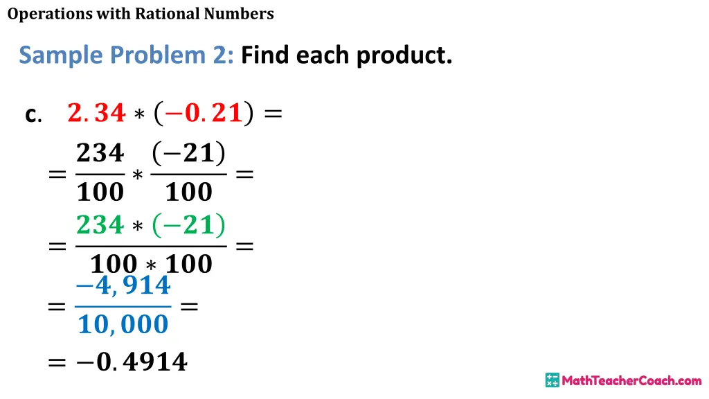 operations with rational numbers 21