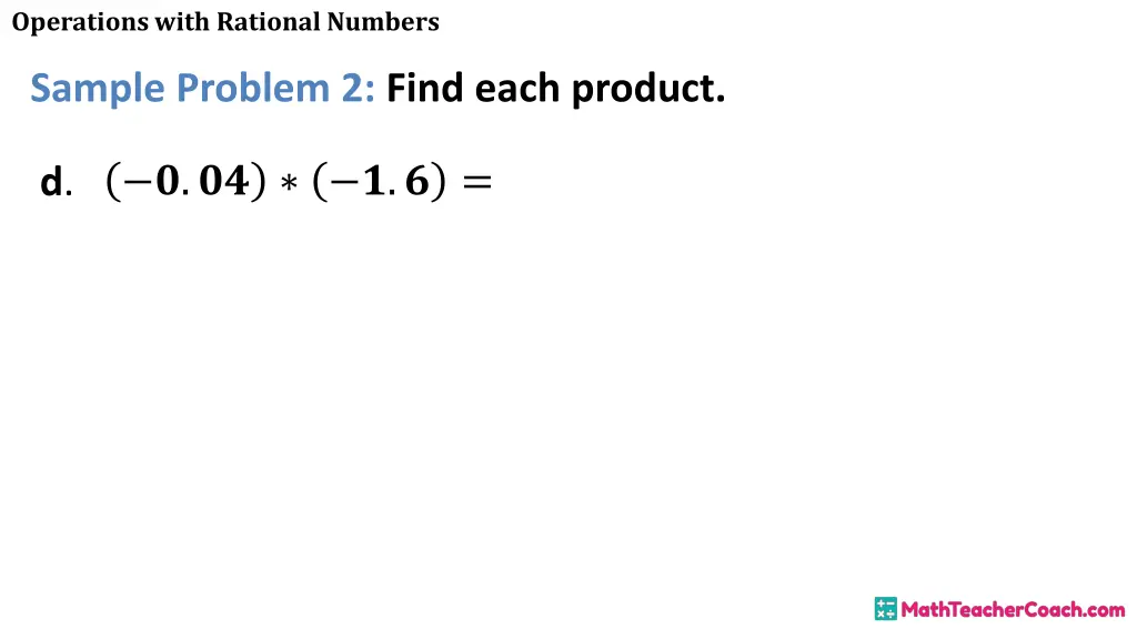 operations with rational numbers 22