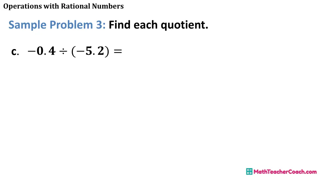 operations with rational numbers 30