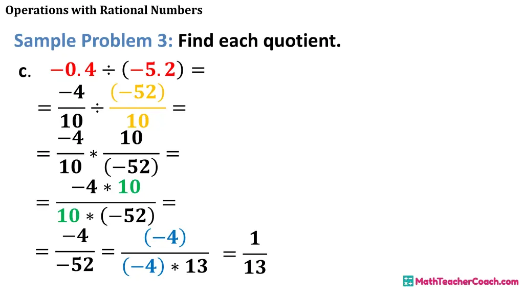 operations with rational numbers 31