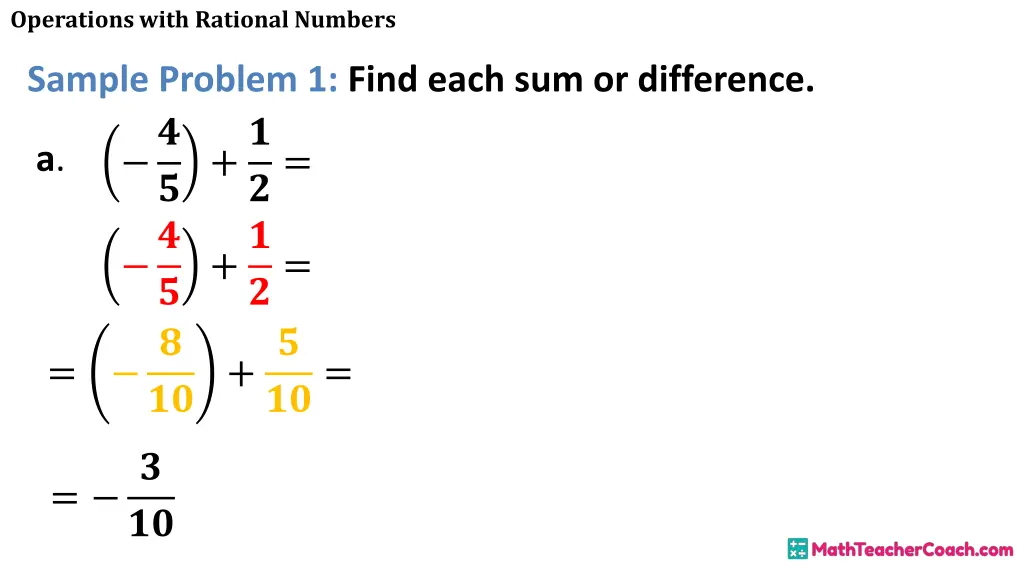 operations with rational numbers 7