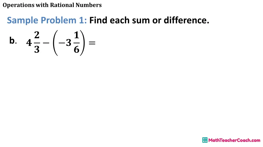 operations with rational numbers 8