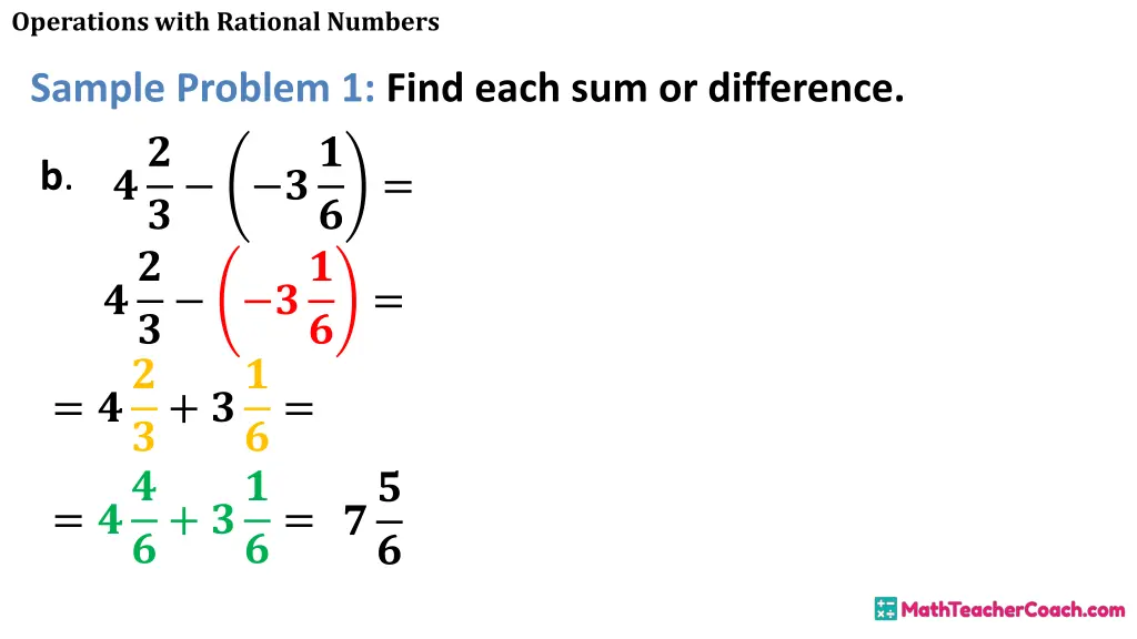 operations with rational numbers 9